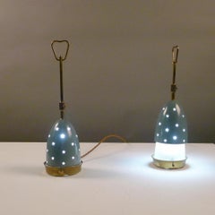 Arredoluce, Pareja de lámparas de sobremesa "Stelline", Italia Años 50