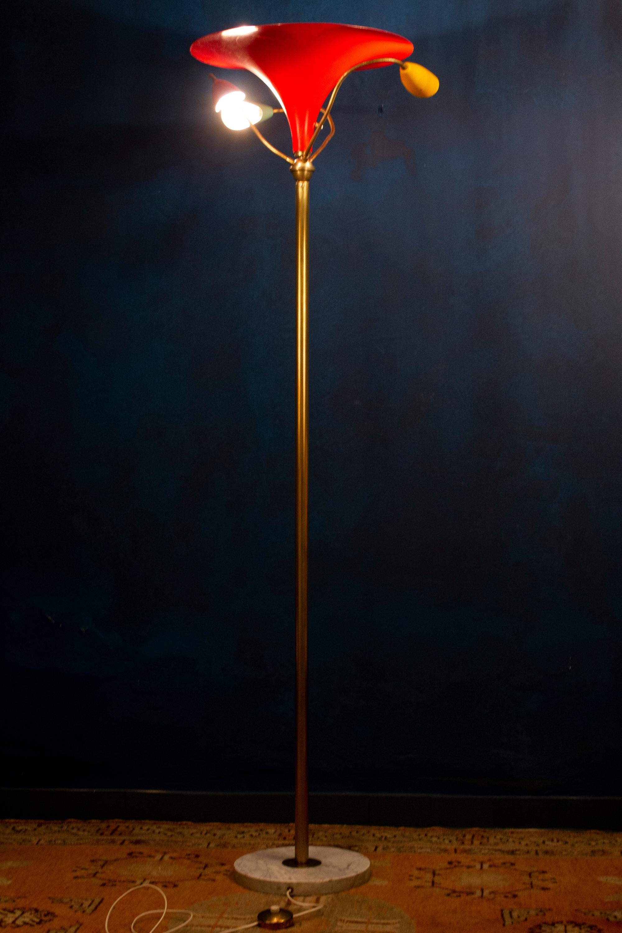 Arredoluce Rare Floor Lamp Attr. to Angelo Lelli, Italy 1949 For Sale 6