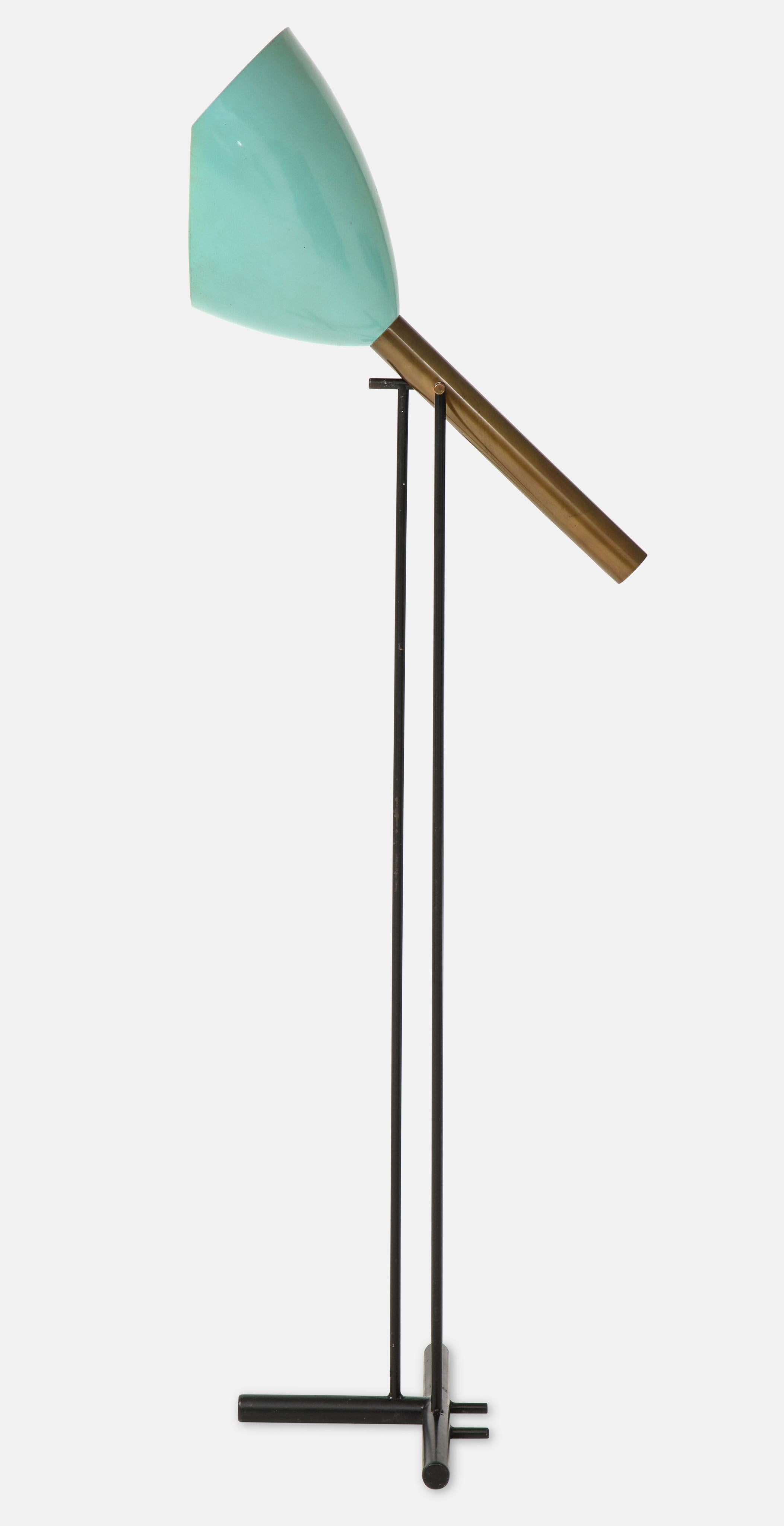 Angelo Lelii for Arredoluce rare floor lamp model 12627 