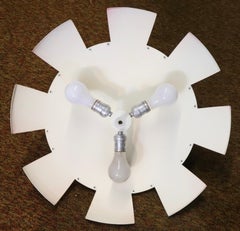 Arredoluce Saucer Chandelier Made in Italy possibly by Angelo Lelli