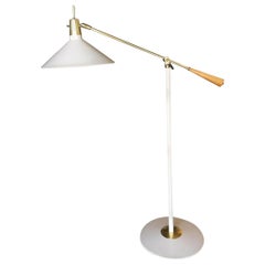 Arredoluce Style Adjustable Midcentury Reading Floor Lamp