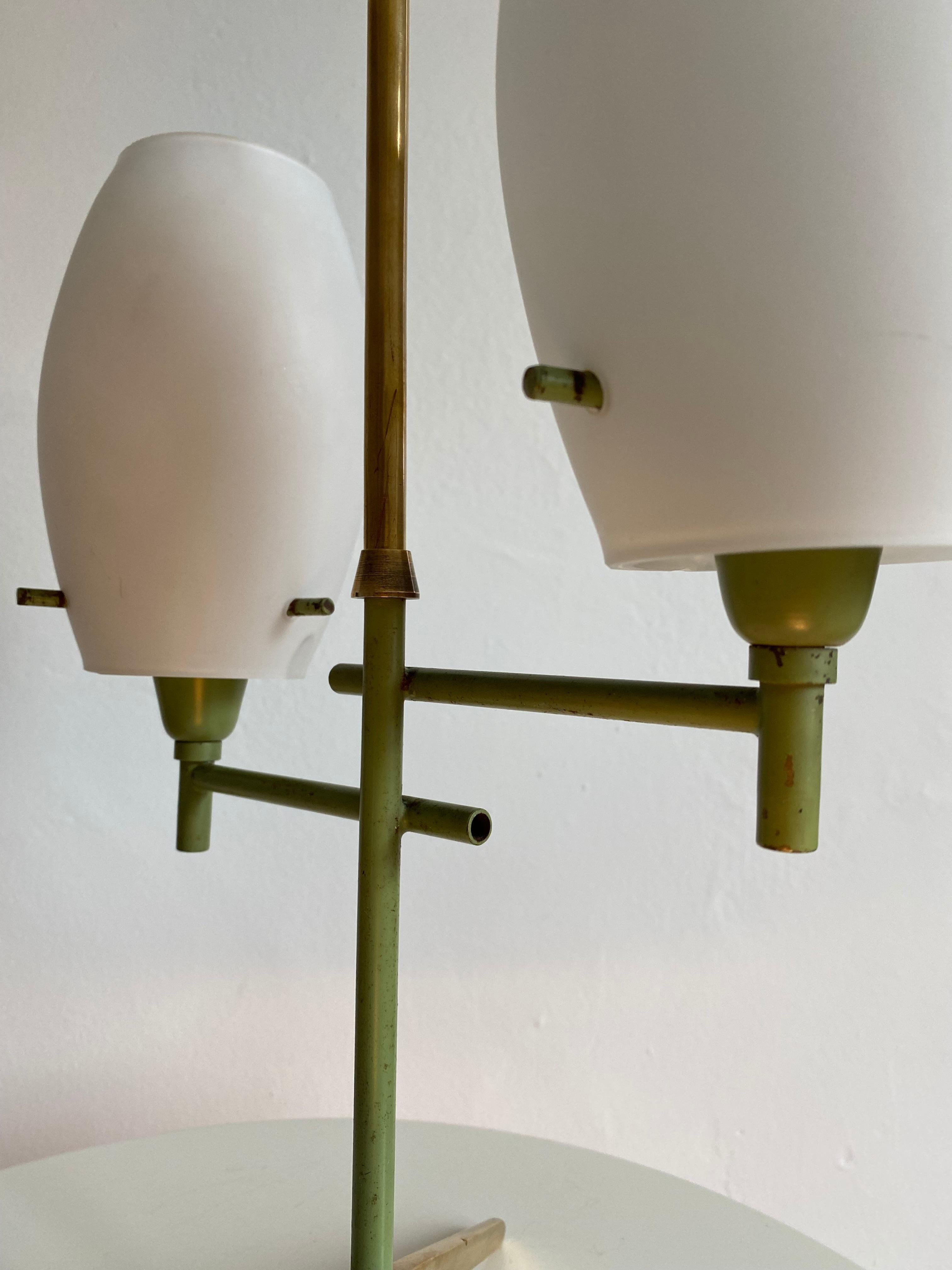 Mid-Century Modern Arredoluce Style Double Orb Table Lamp