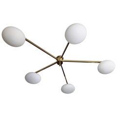 Arredoluce Style Flush Mount Chandelier Arredoluce Style Flush Mount Chandelier