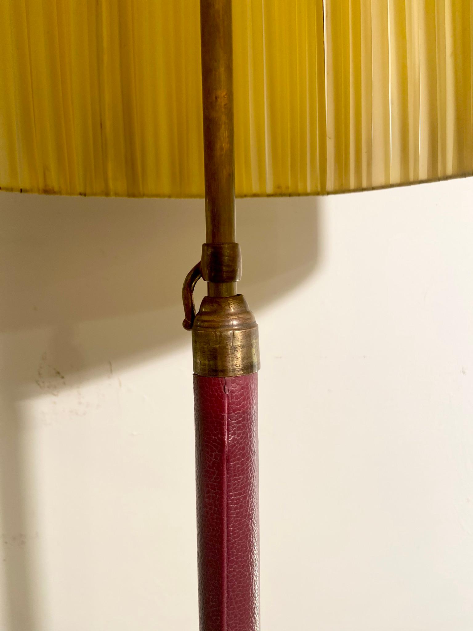 Arredoluce Style IBrass Floor Lamp, Italy 1950s In Good Condition In Naples, IT