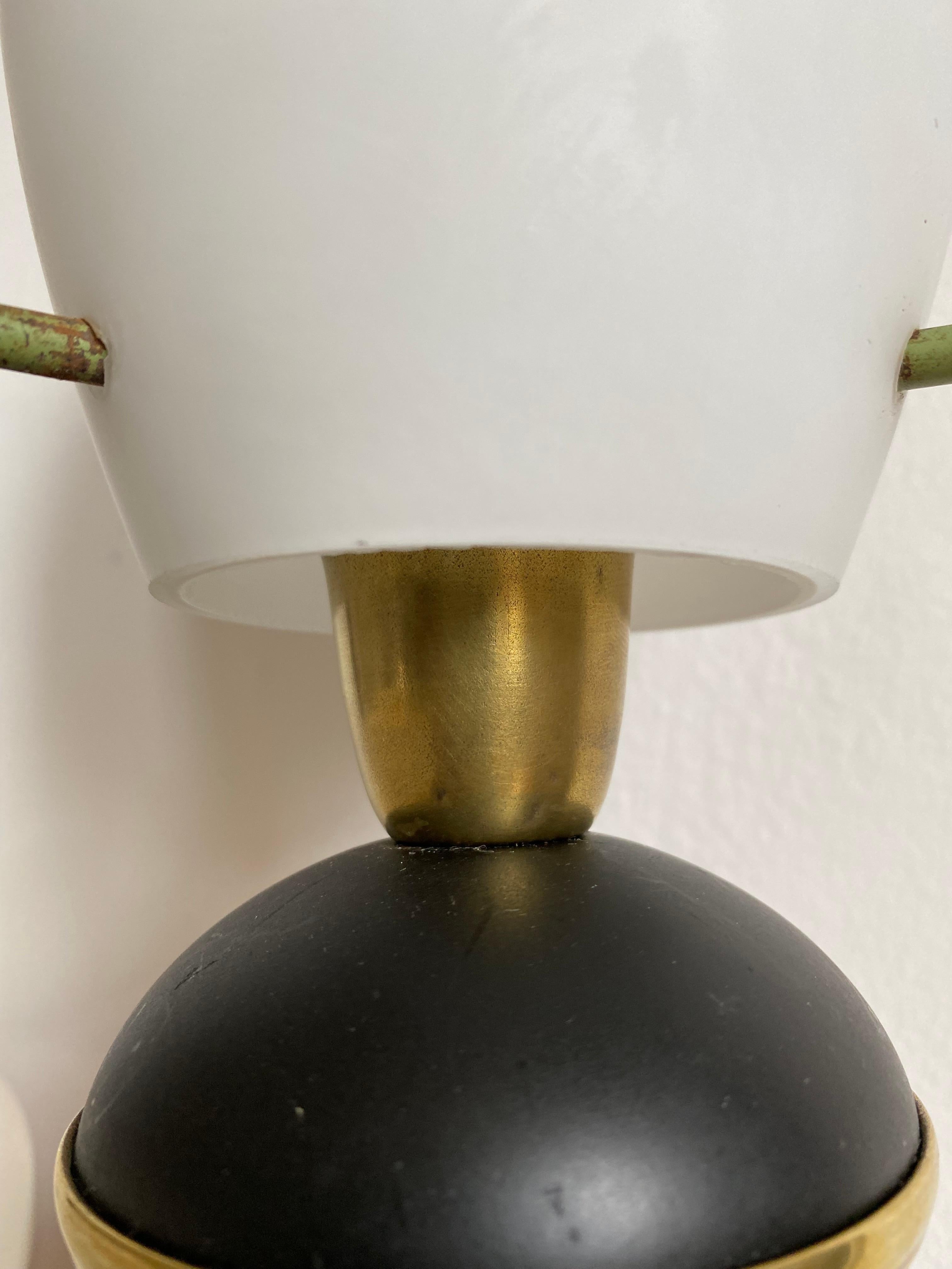 Brass Arredoluce Style Italian Table Lamp For Sale