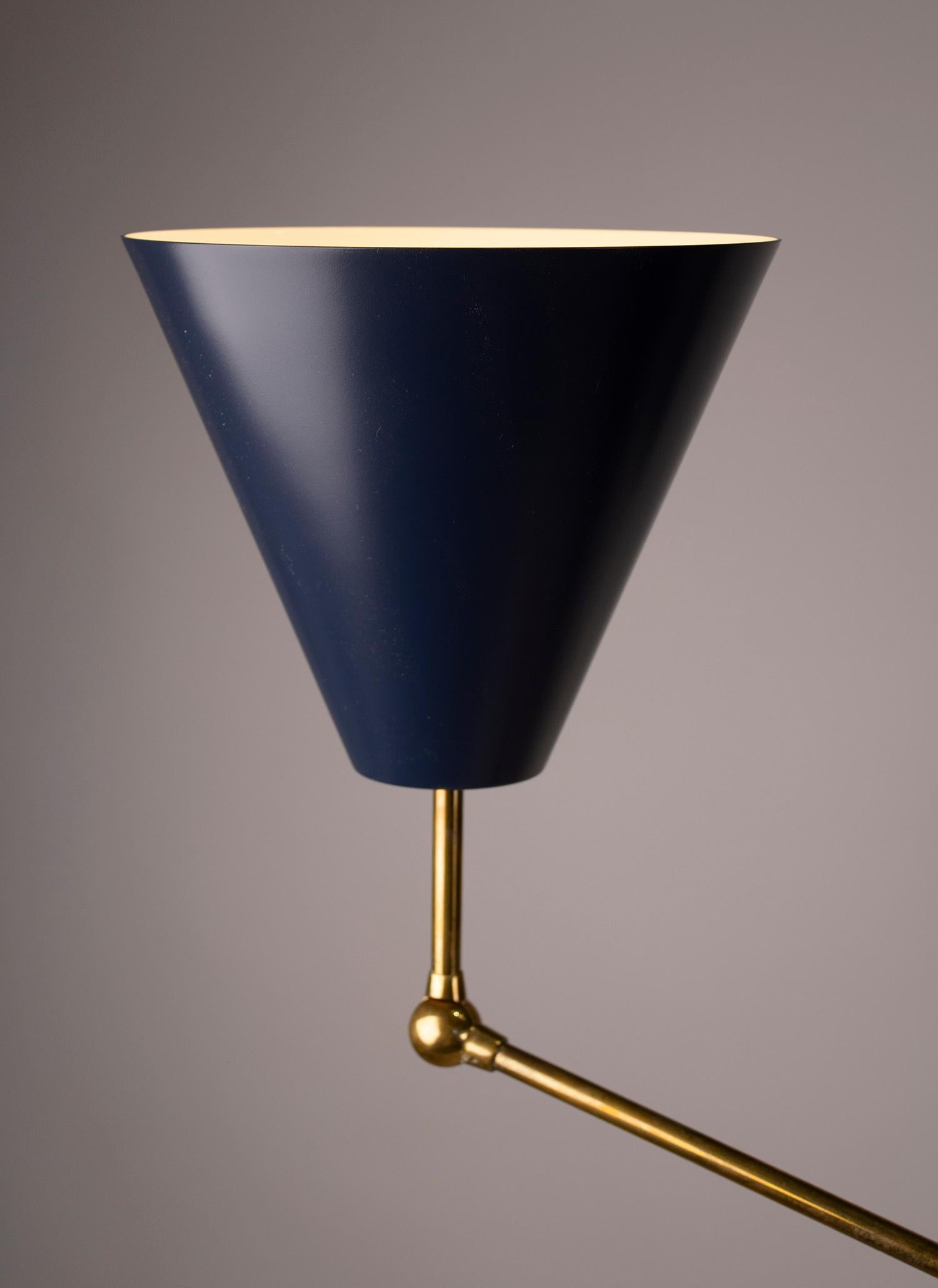 Arredoluce Triennale Brass Floor Lamp Designed by Angelo Lelii Model 12128 2