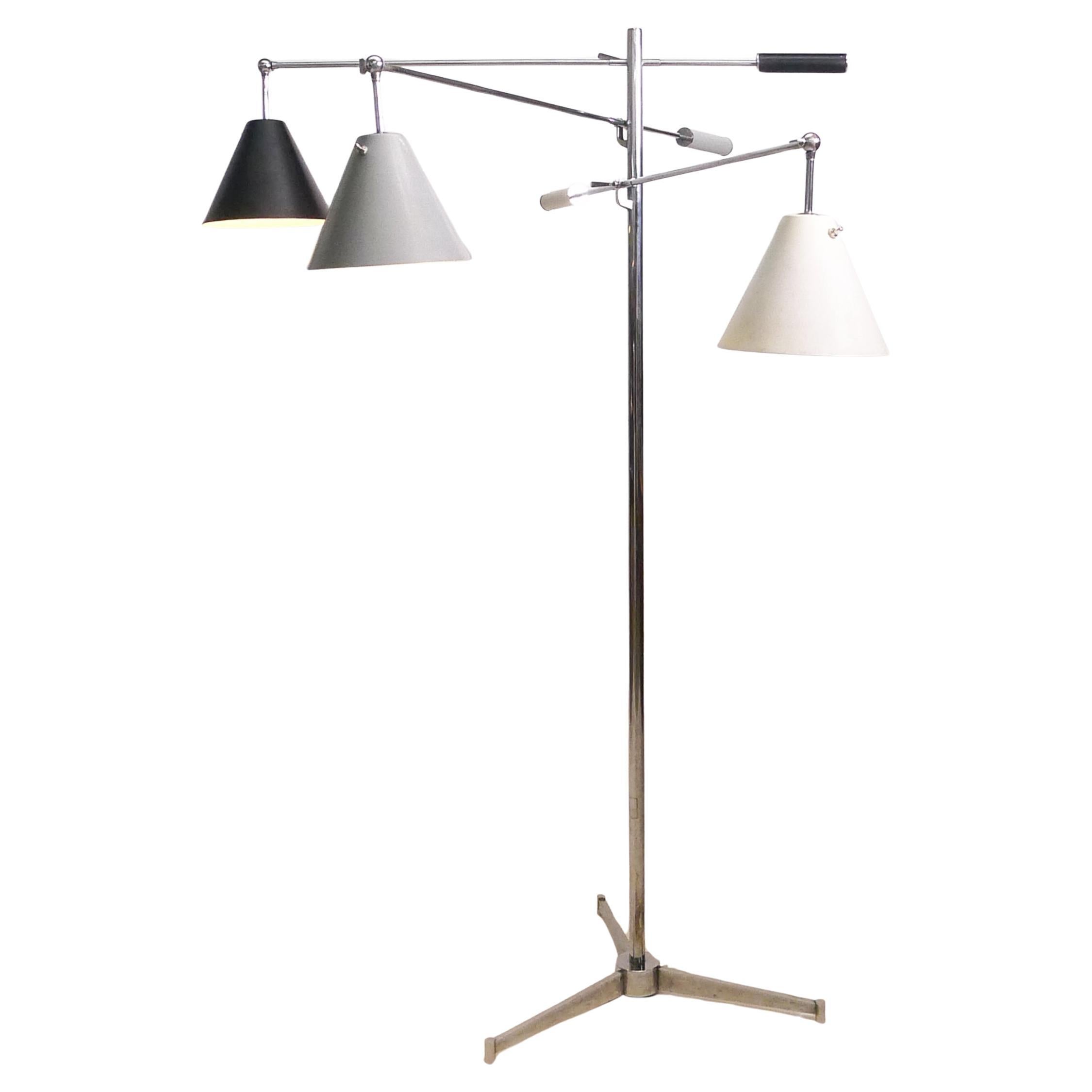Lámpara de pie Arredoluce Triennale, de Angelo Lelii, modelo 12128, Italia circa 1947 en venta