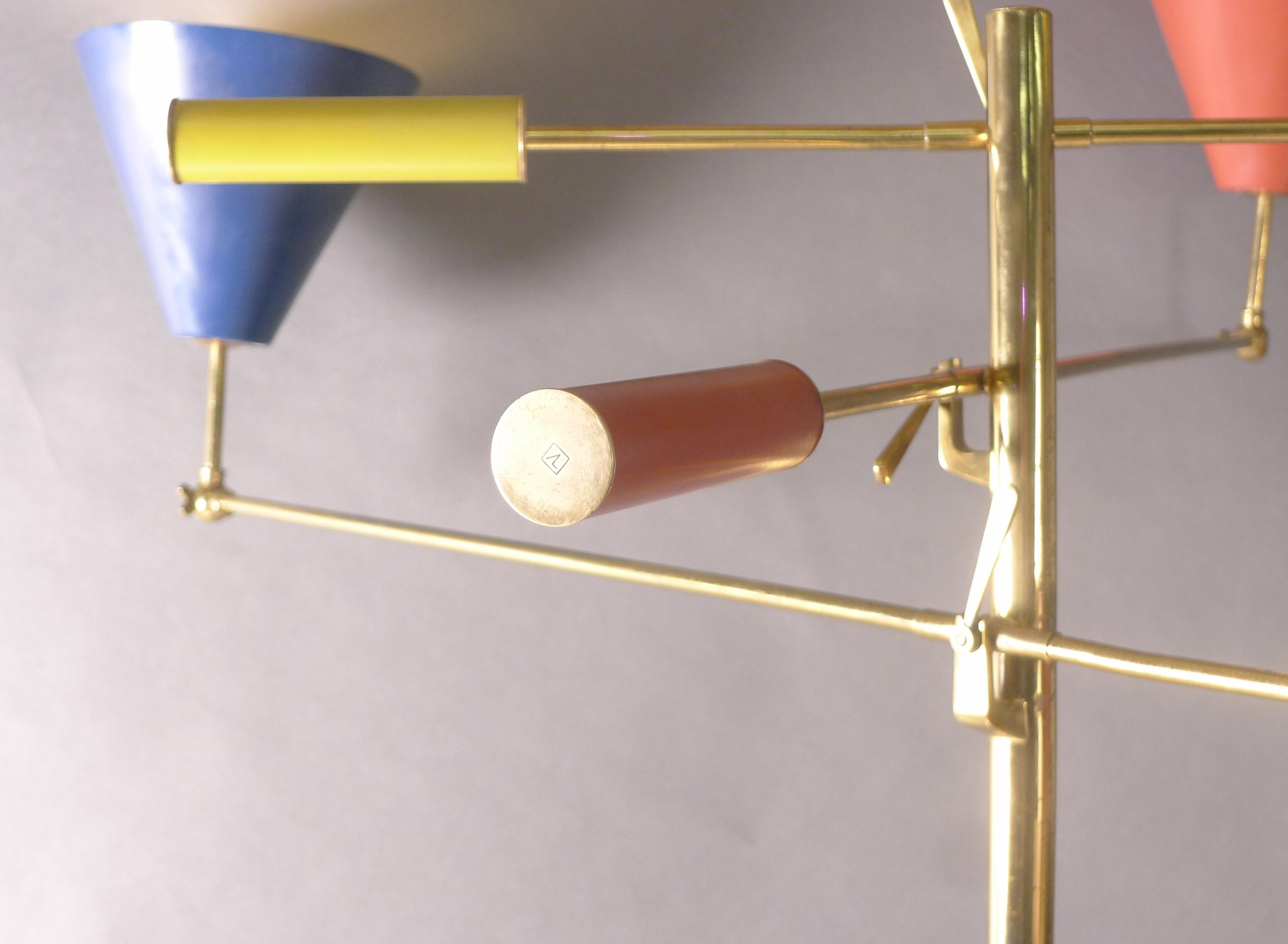 Arredoluce 'Triennale' Floor Lamp, designed by Angelo Lelii, circa 1950 For Sale 11