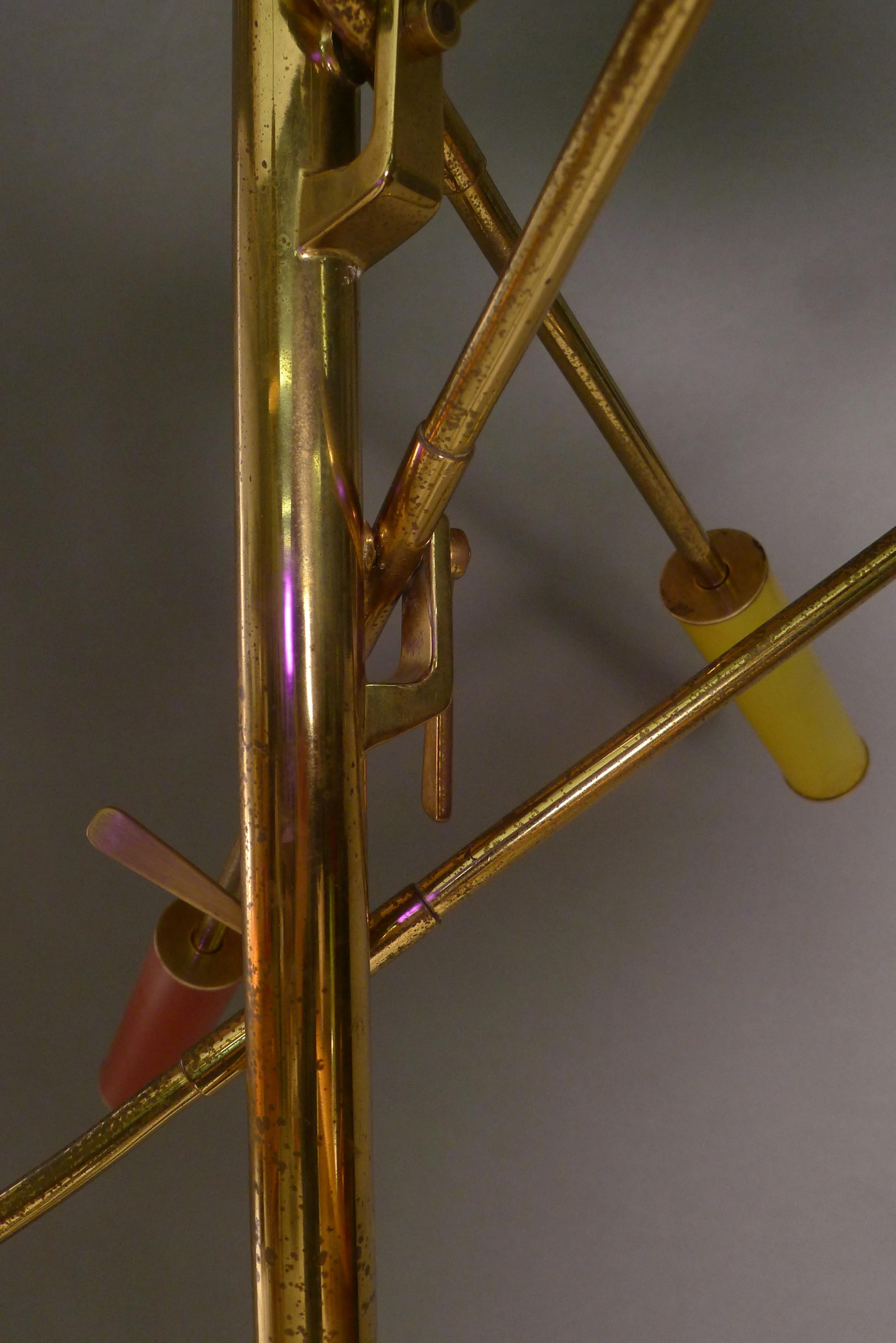 Metal Arredoluce 'Triennale' Floor Lamp, designed by Angelo Lelii, circa 1950 For Sale