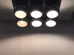 Arredoluce Angelo Lelii Ceiling Light Metal Crome 6/Lights 1955/Italy