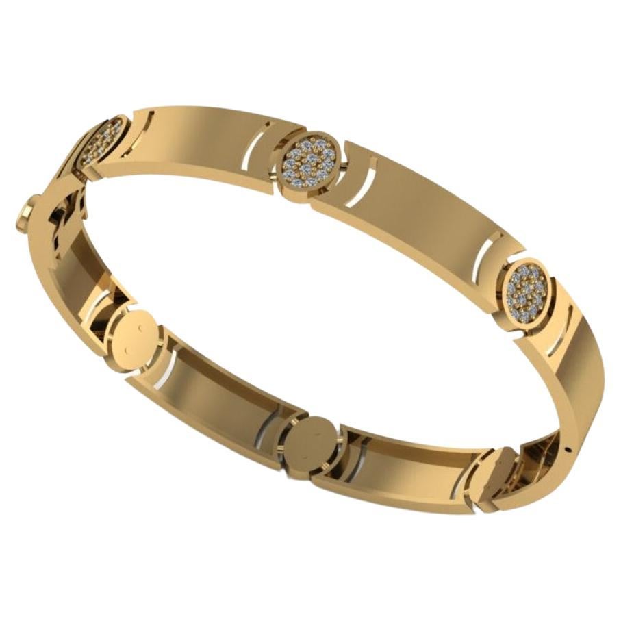 Arrêtoir Diamond Bracelet, 18k Gold 0.72ct