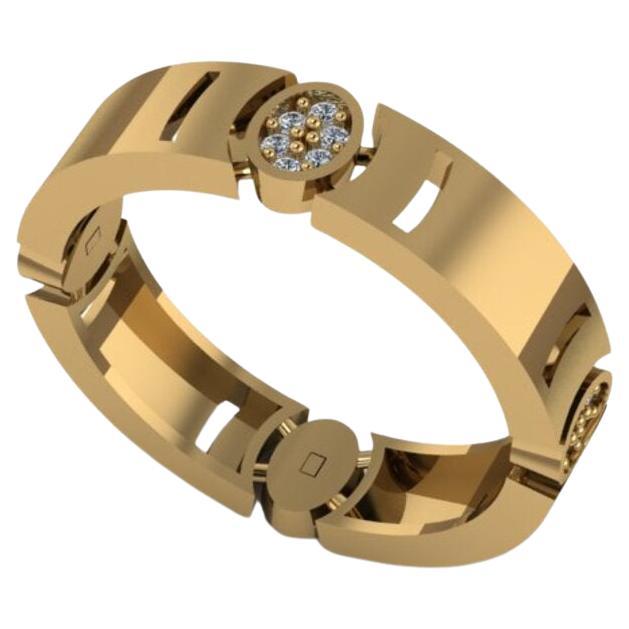 Arrêtoir Ring, 18k Gold 0,24ct