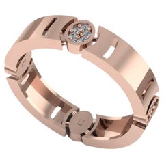 Arrêtoir Ring, 18k Rose Gold 0,24ct