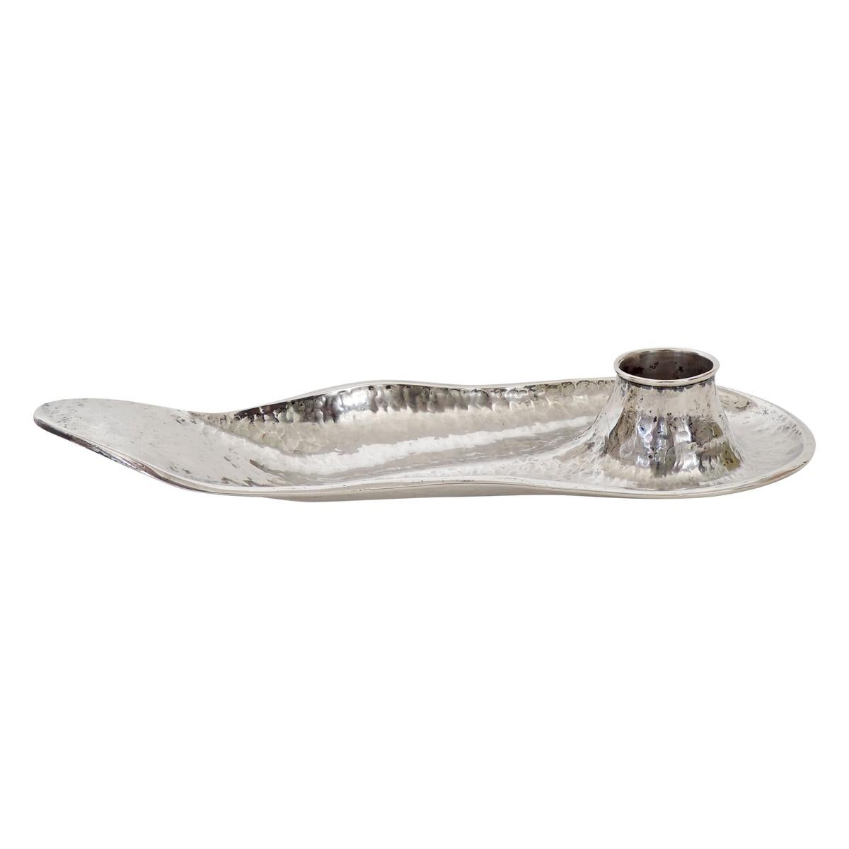 Arrigo Finzi Italian Silver Candleholder For Sale