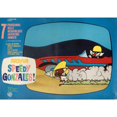 Arriva Speedy Gonzales! 1964 Italian Fotobusta Film Poster