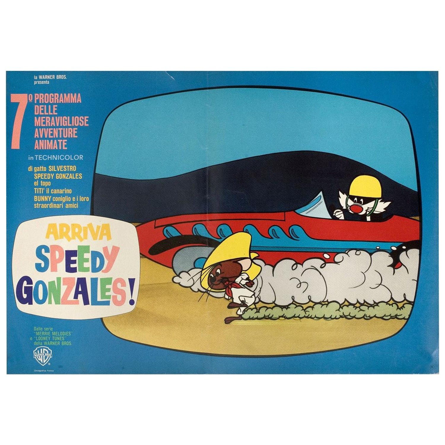 Warner Brothers Speedy Gonzales Vintage Wall Plaque 