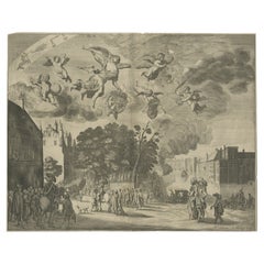Ankunft des englischen Königs Charles II. von Delft in Den Haag, Holland, 1660