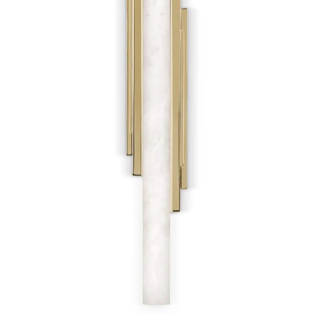 Fatto a mano Lampada da parete in alabastro Arrow in vendita