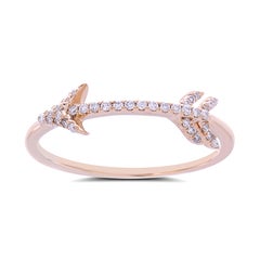 Arrow Diamond 18 Karat Gold Ring