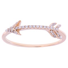 Arrow Diamond 18 Karat Gold Ring