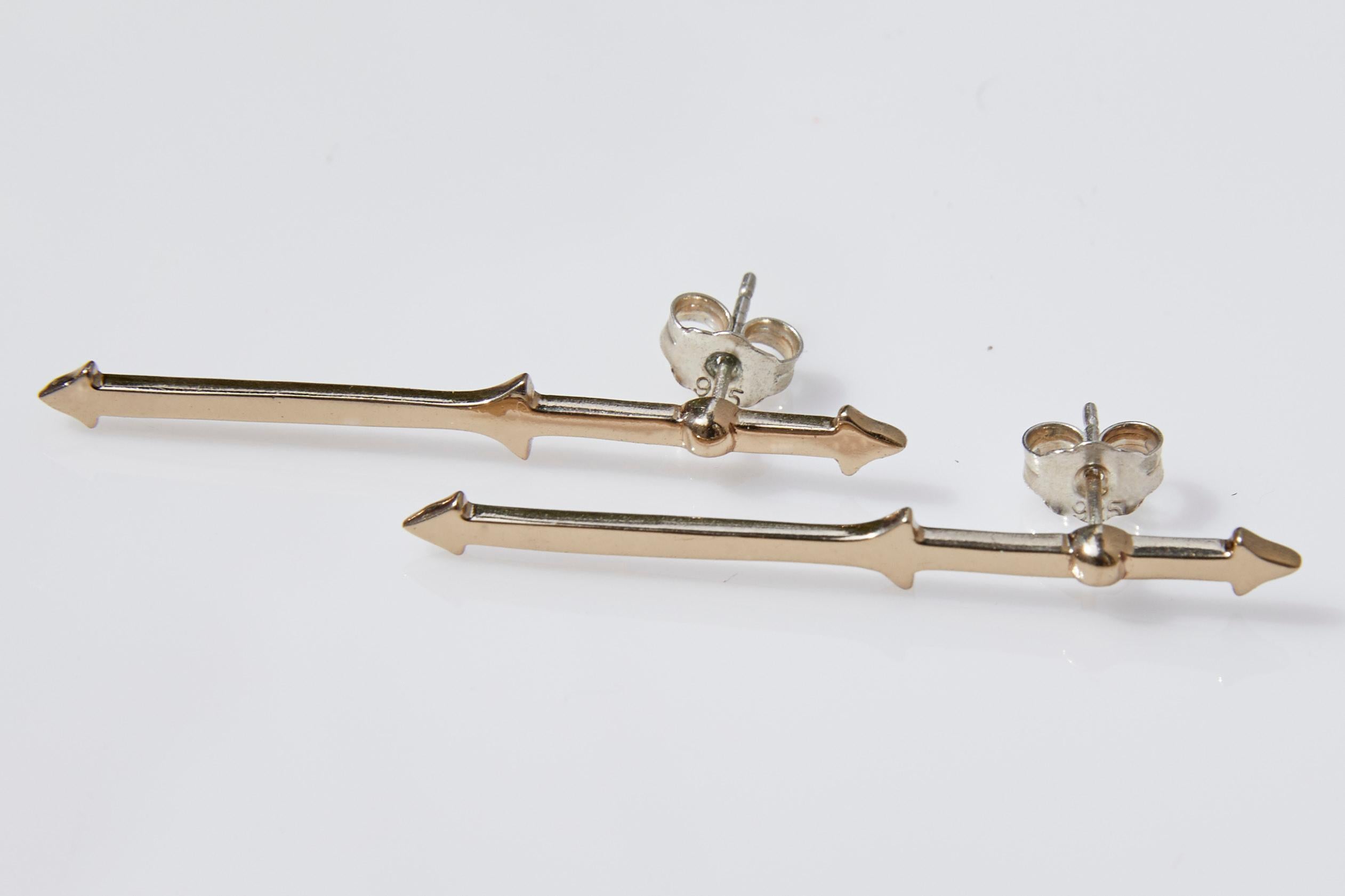 Arrow Earring Sticks Bronze In New Condition For Sale In Los Angeles, CA