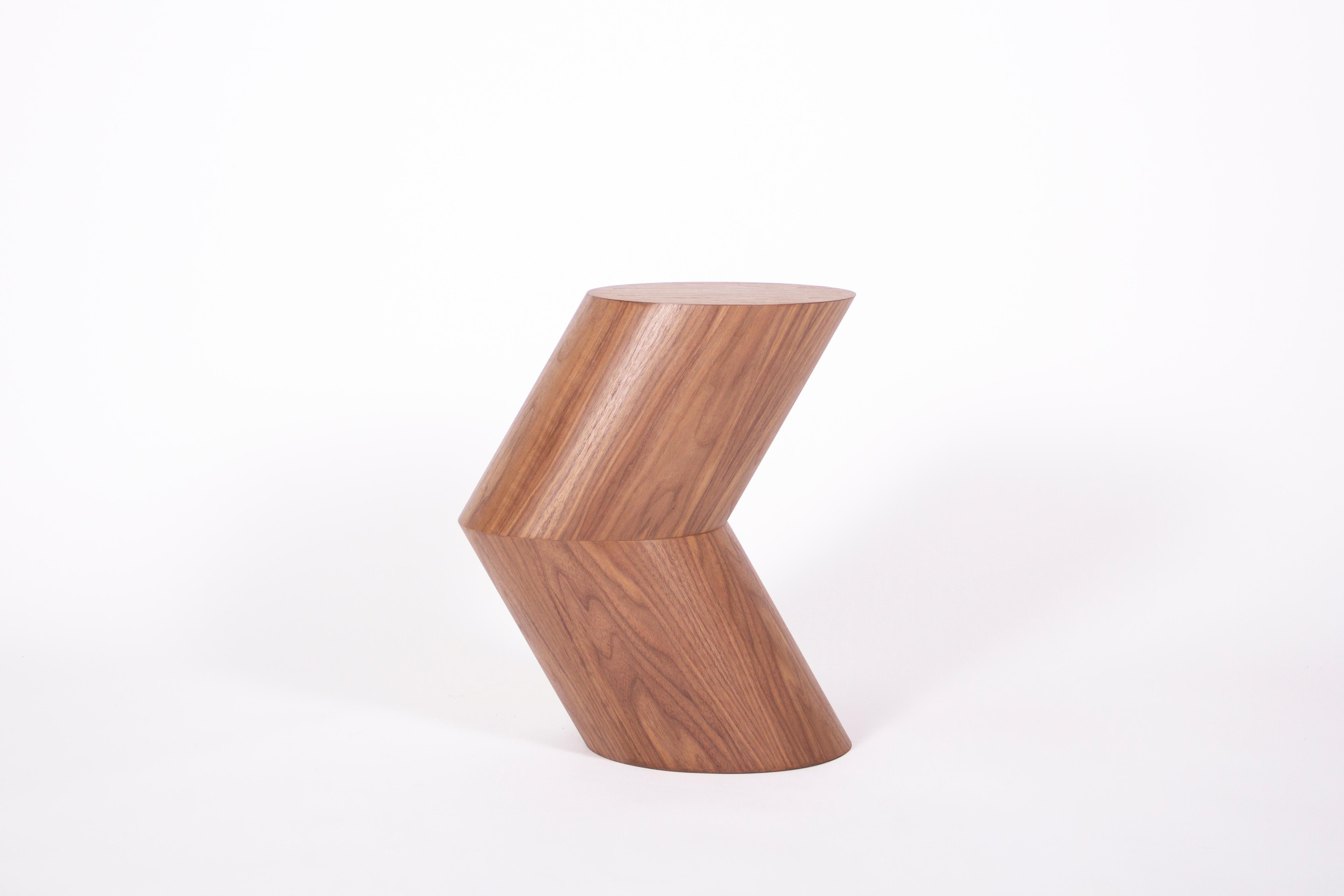 Mahogany Arrow Side Table by Estudio Persona