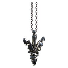Arrowhead (14K Solid White Gold Pendant) by Ken Fury