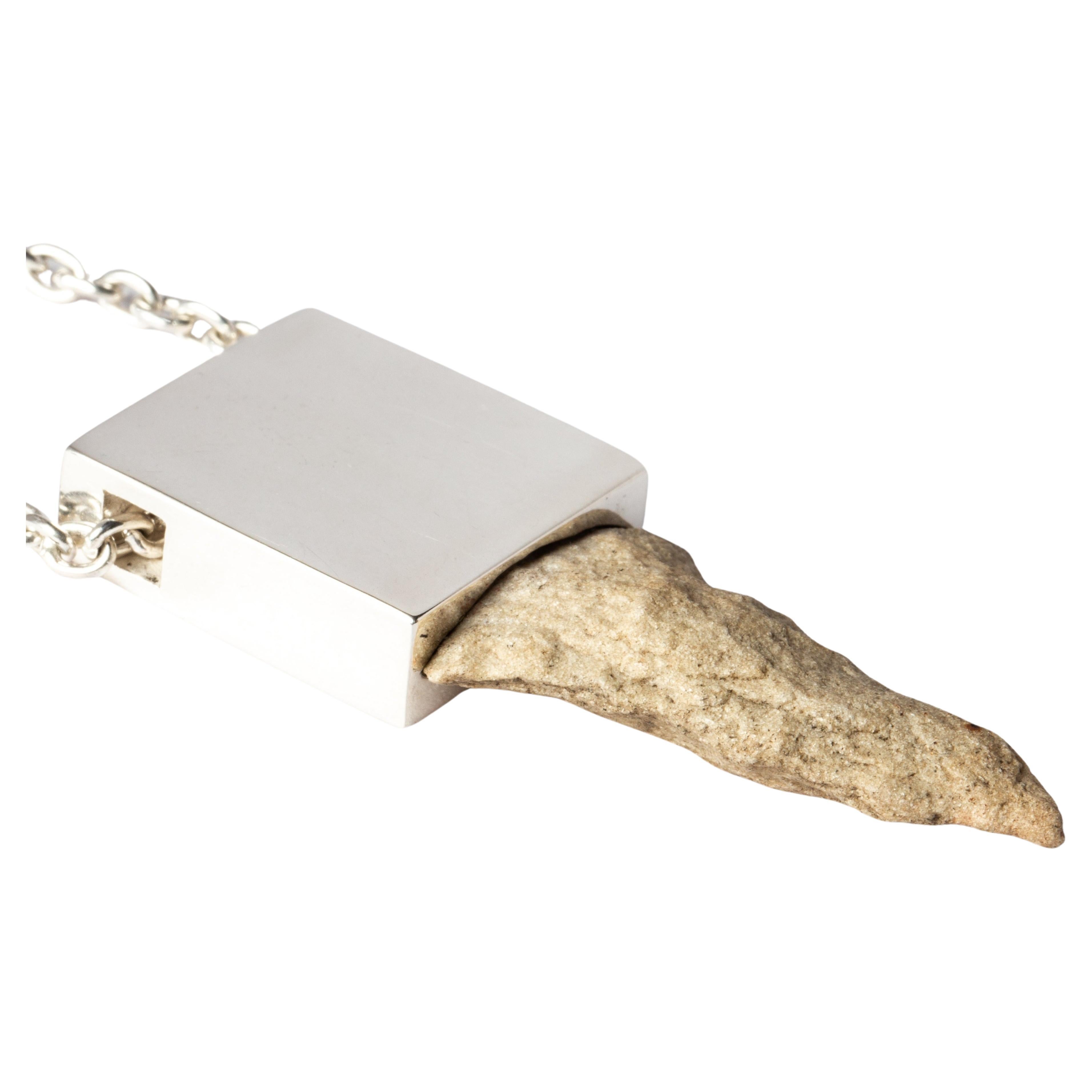 Arrowhead Amulet Cuboid Necklace (PA+ARW) For Sale