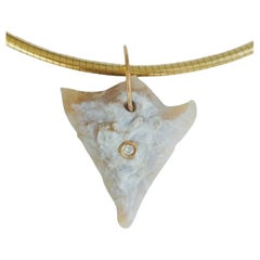 Arrowhead Pendant with Diamond