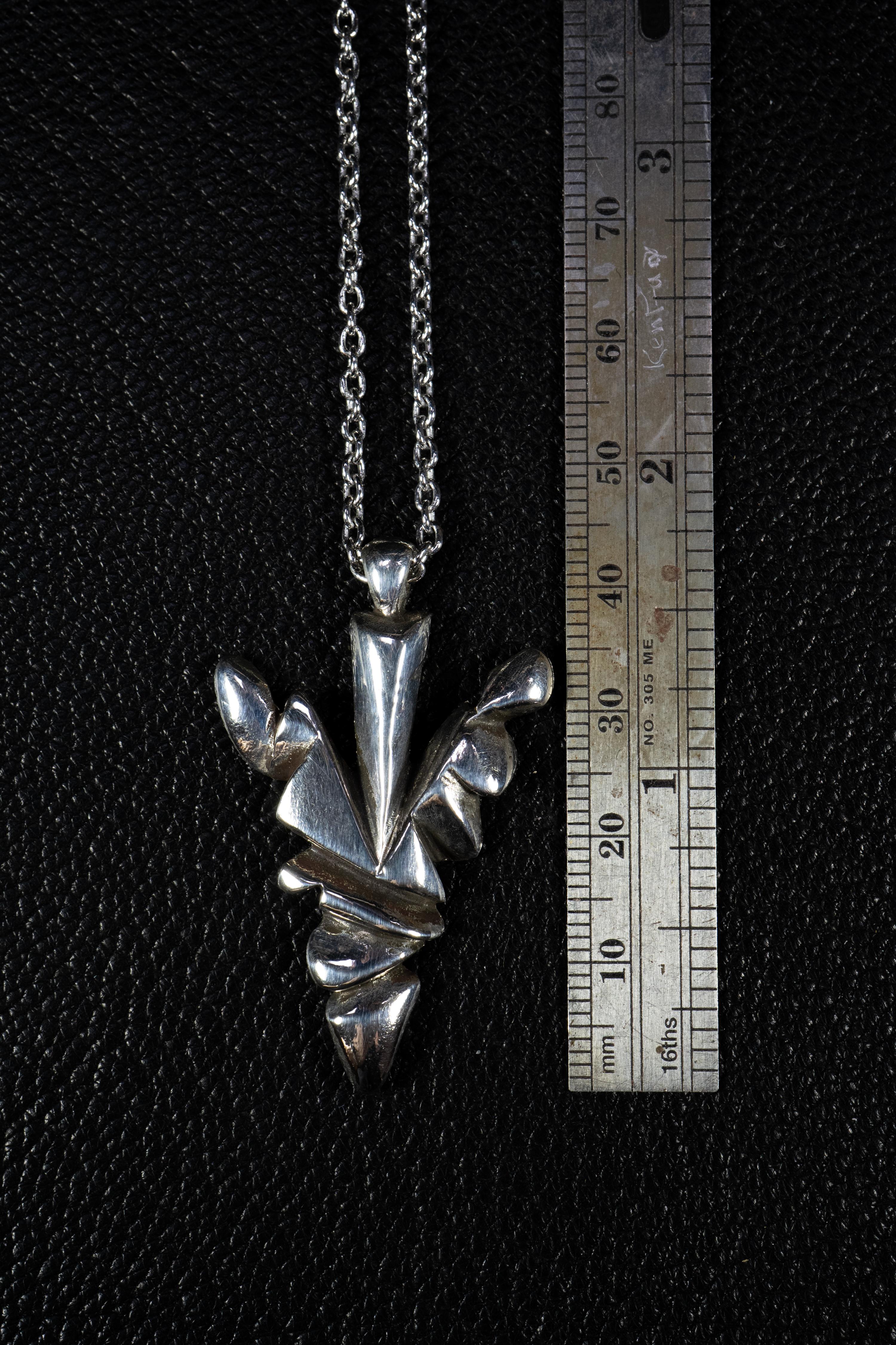 Arrowhead (Sterling Silver Pendant) by Ken Fury For Sale 1