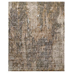 ARROYO Hand Tufted Modern Rug in Blue, Grey Taupe & Charcoal Colours By Hands