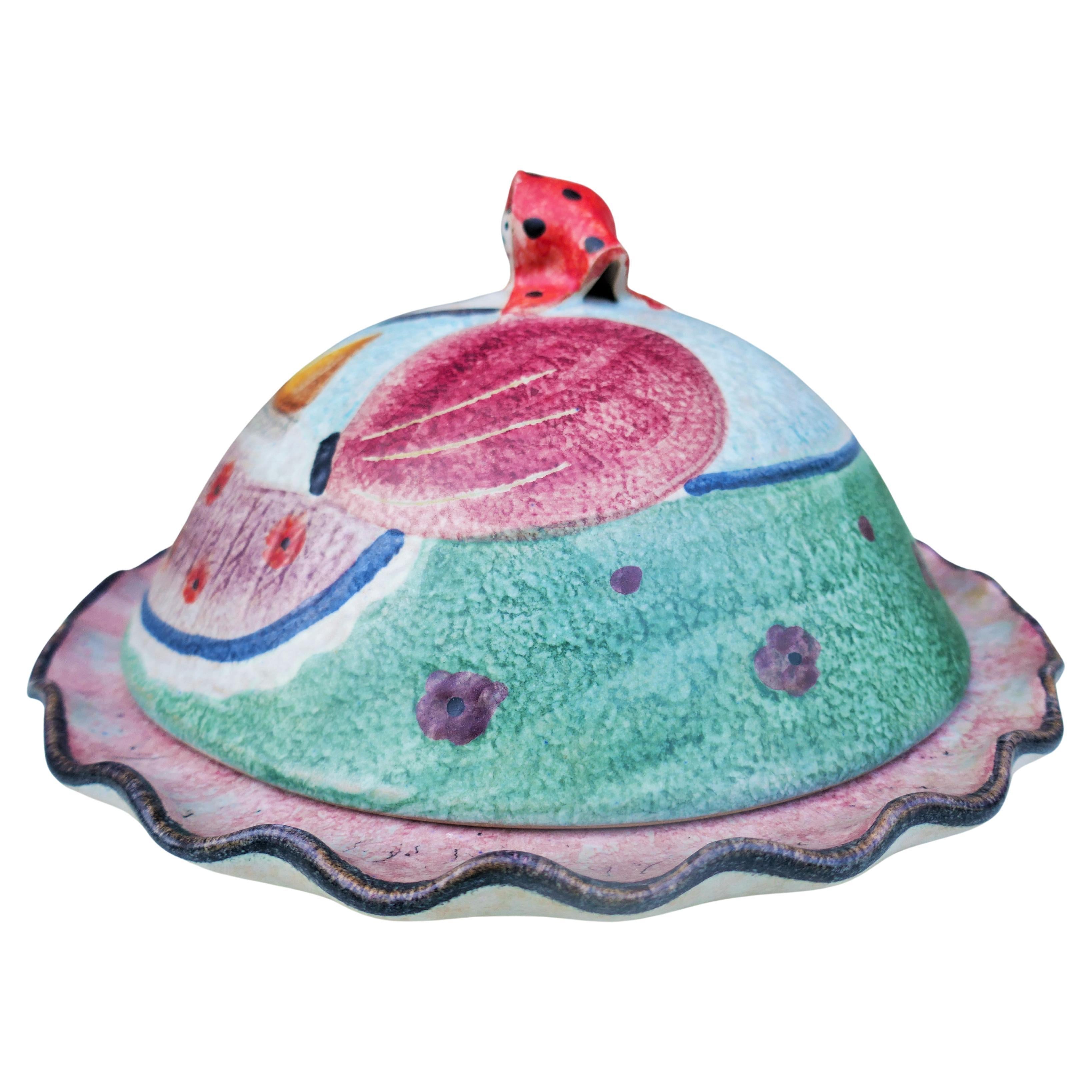 Ars Keramik-Kuchenständer - Wassermelone (Italian) im Angebot