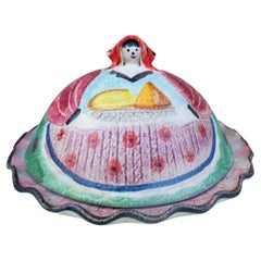 Vintage Ars Ceramic Cake Stand - Watermelon