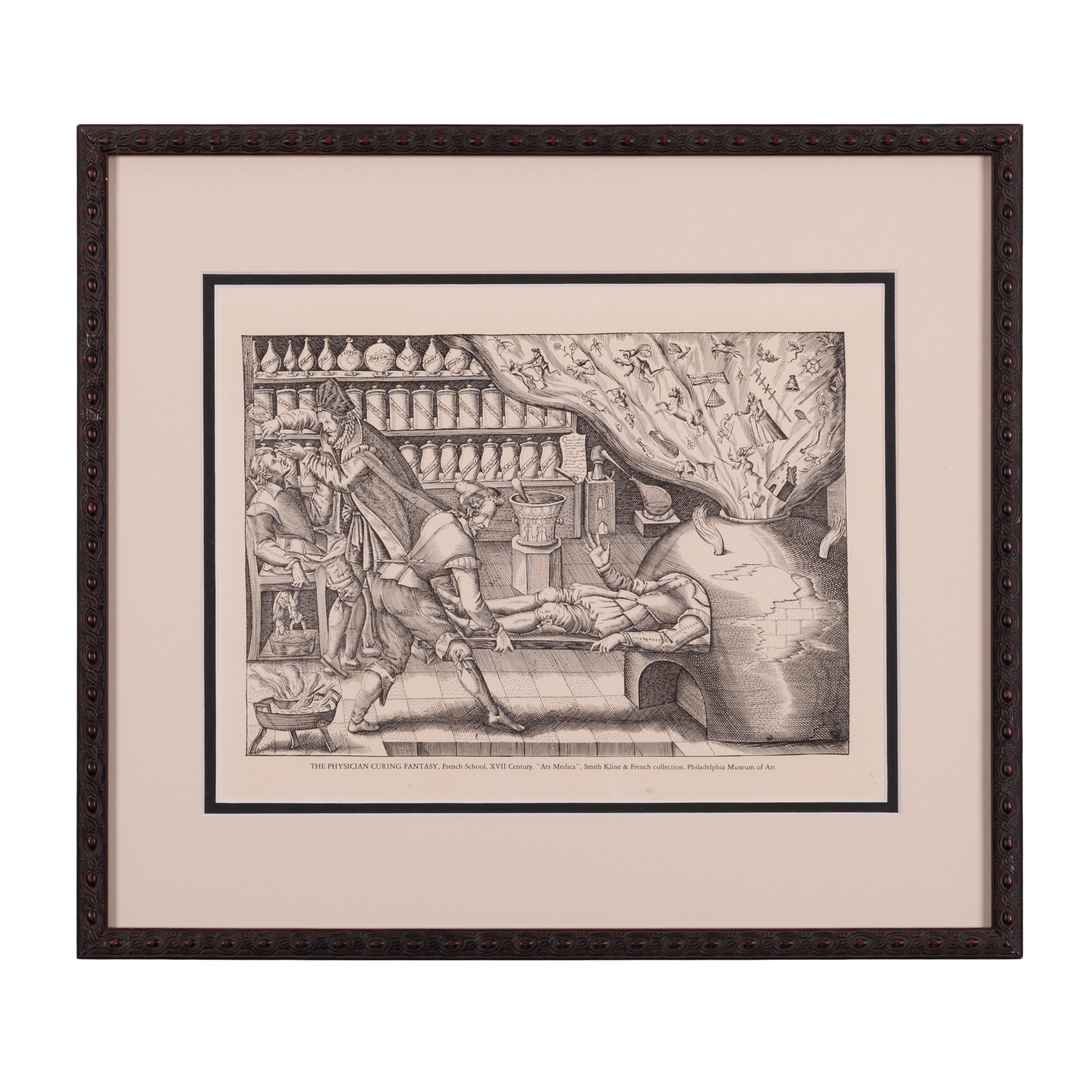 Ars Medica: Early Medical and Psychiatric History Prints - Set of 3 In Good Condition For Sale In Savannah, GA