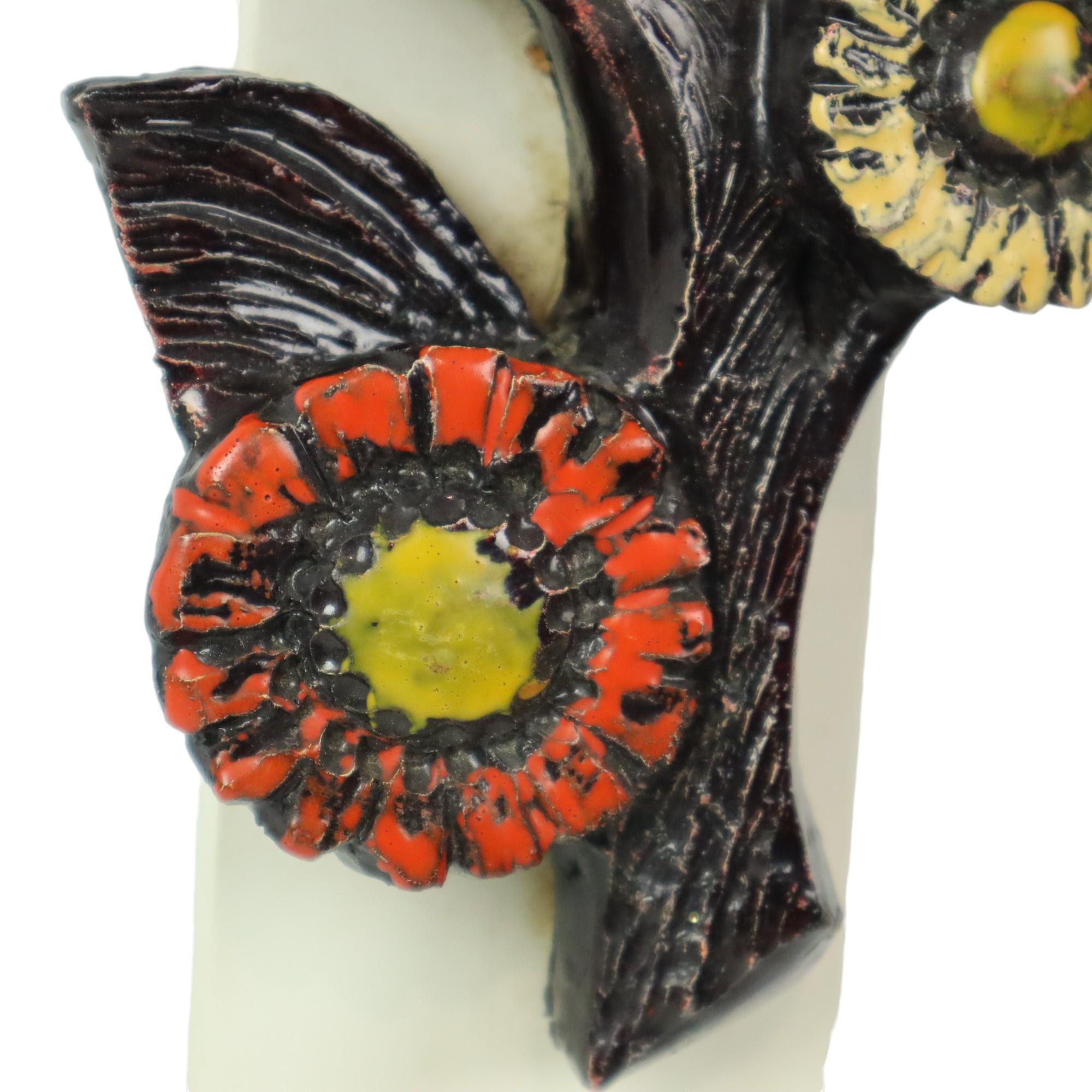 Ars Munda Flores Decoración mural Brutalismo Años 60 en venta 2