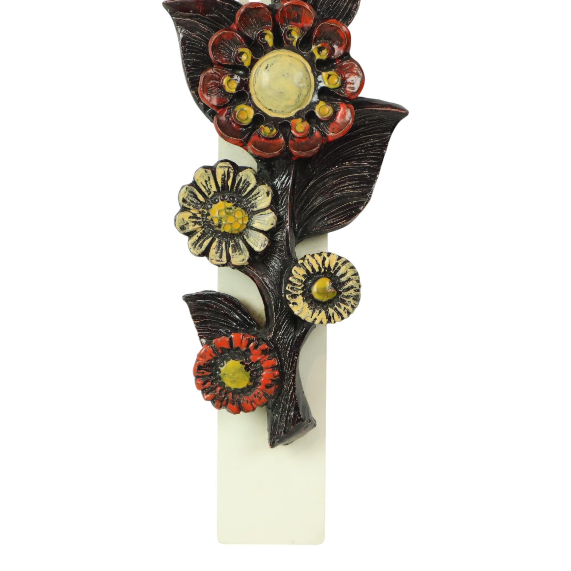 Ars Munda Flores Decoración mural Brutalismo Años 60 Alemán en venta