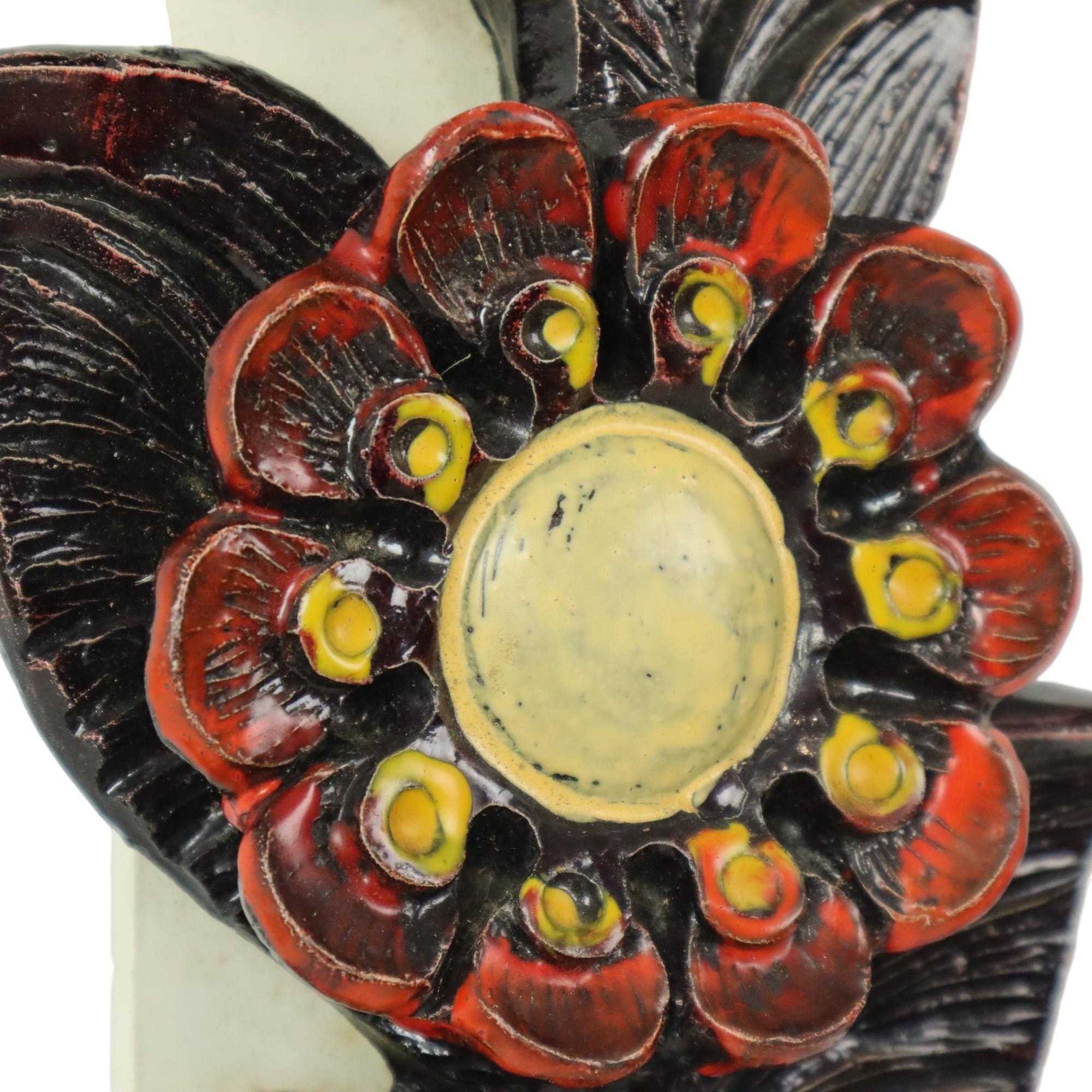 Ars Munda Flores Decoración mural Brutalismo Años 60 Resina en venta