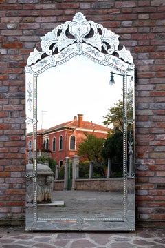 Specchio Veneziano in Vetro di Murano "Arsenale" di Fratelli Tosi