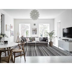 Arsenic Gray Hand Knotted Kohinoor Herat Design 100% Wool Rug 10'0" x 13'10"