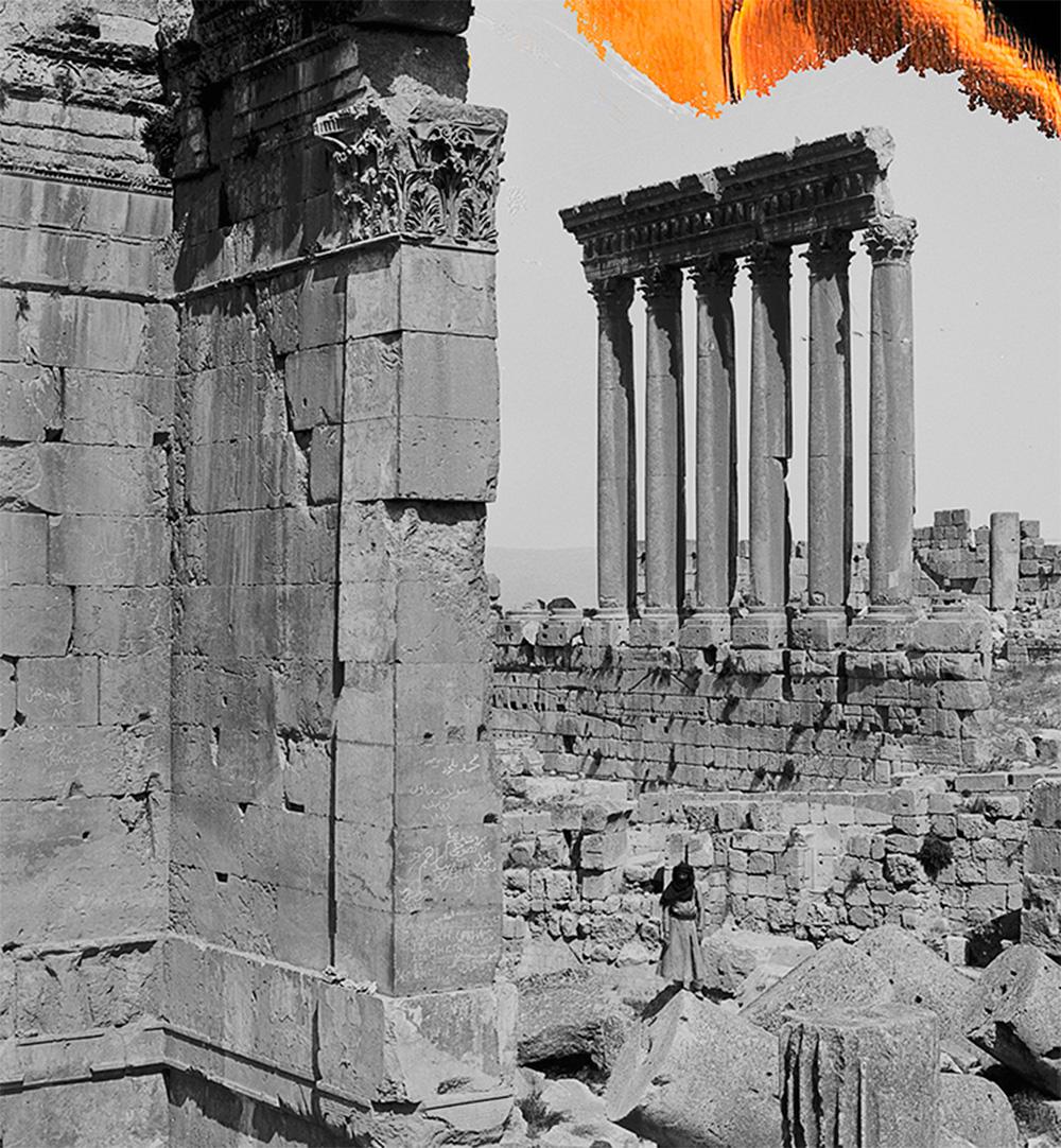 Arquitectura I (Templo de Baco, Baalbek). Fotografía - Landscape Photograph Marrón de Arslan Sükan
