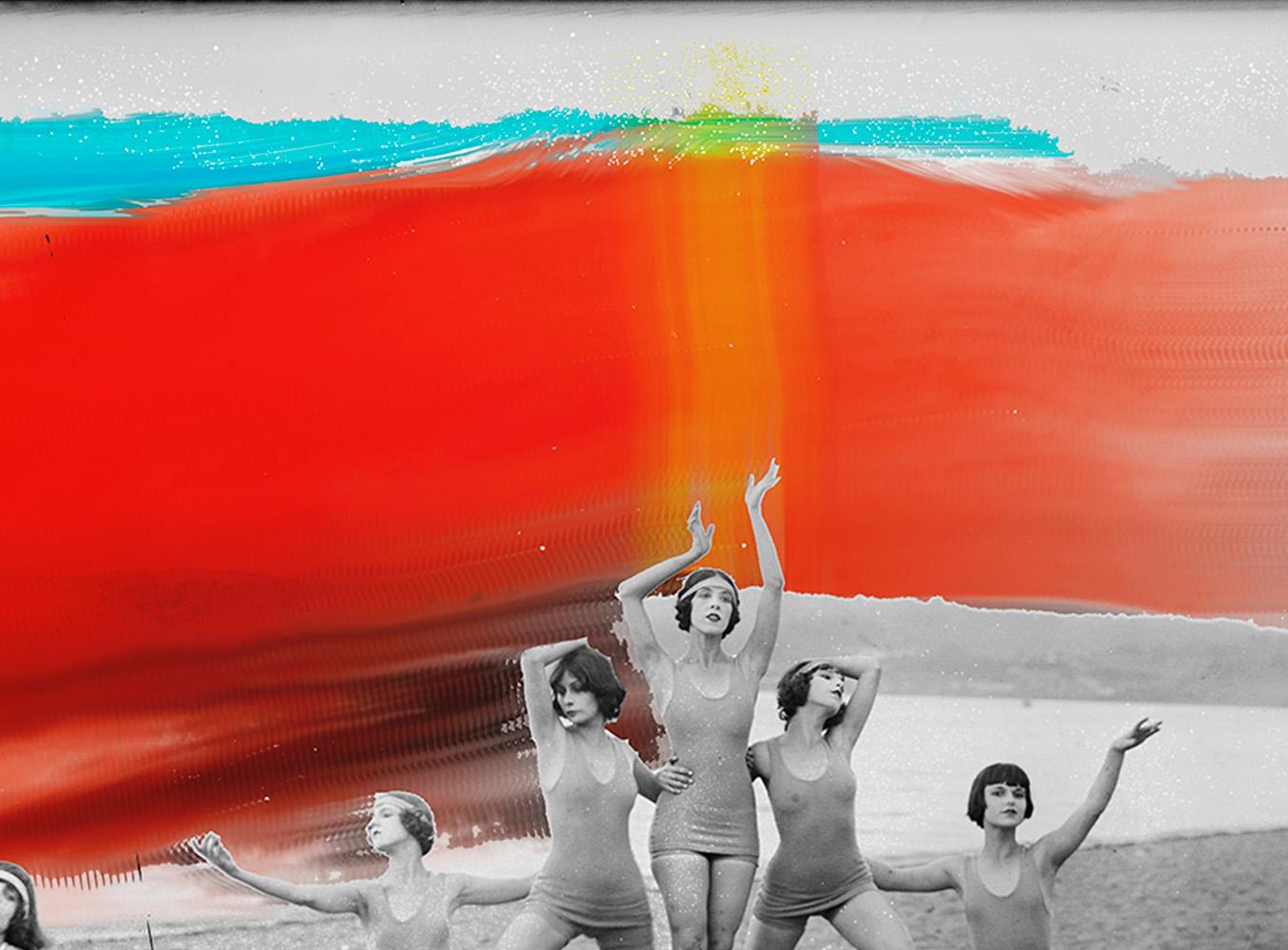 People VI. From The Dis(This) appearance series. Color Photography - Gray Figurative Photograph by Arslan Sükan