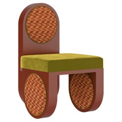 Arsty Fyoo Cher Silla de Comedor Terciopelo Latón Made in Portugal by Malabar