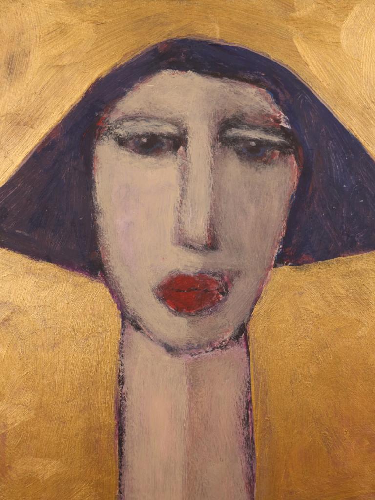 Art  Agata — Modernist Portrait by Harry Charles Tim (Framed & Signed) For Sale 4