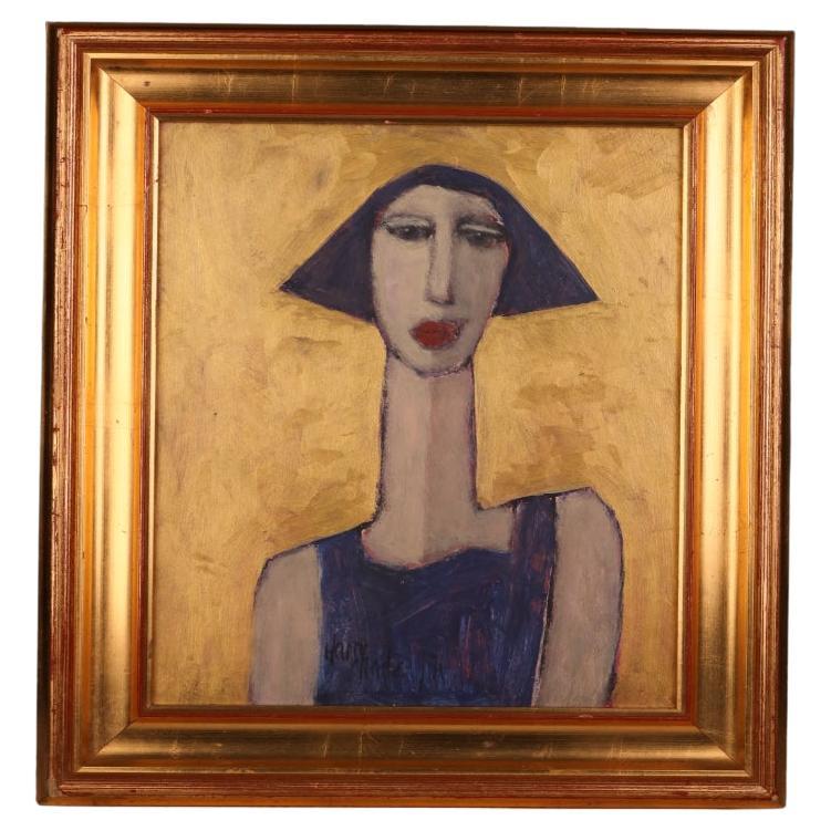 Art  Agata — Modernist Portrait by Harry Charles Tim (Framed & Signed)