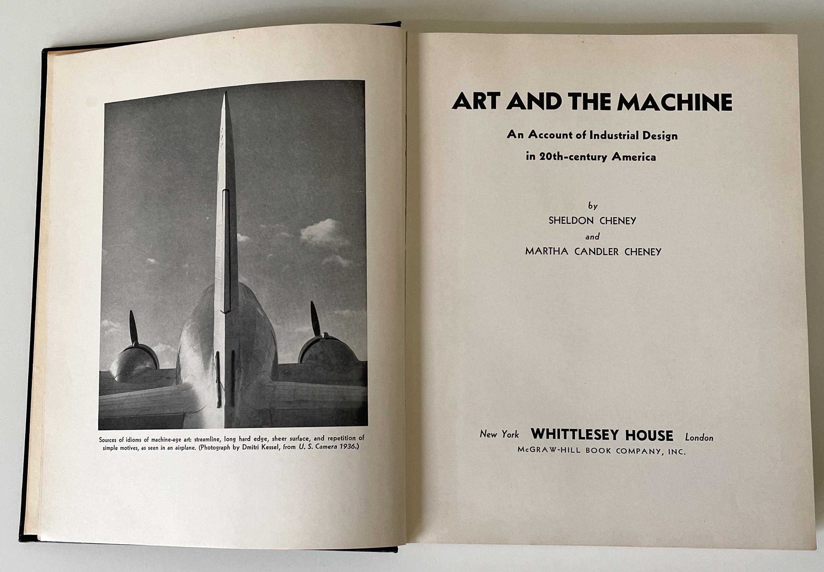 American Art and the Machine Book by Sheldon and Martha Cheney For Sale