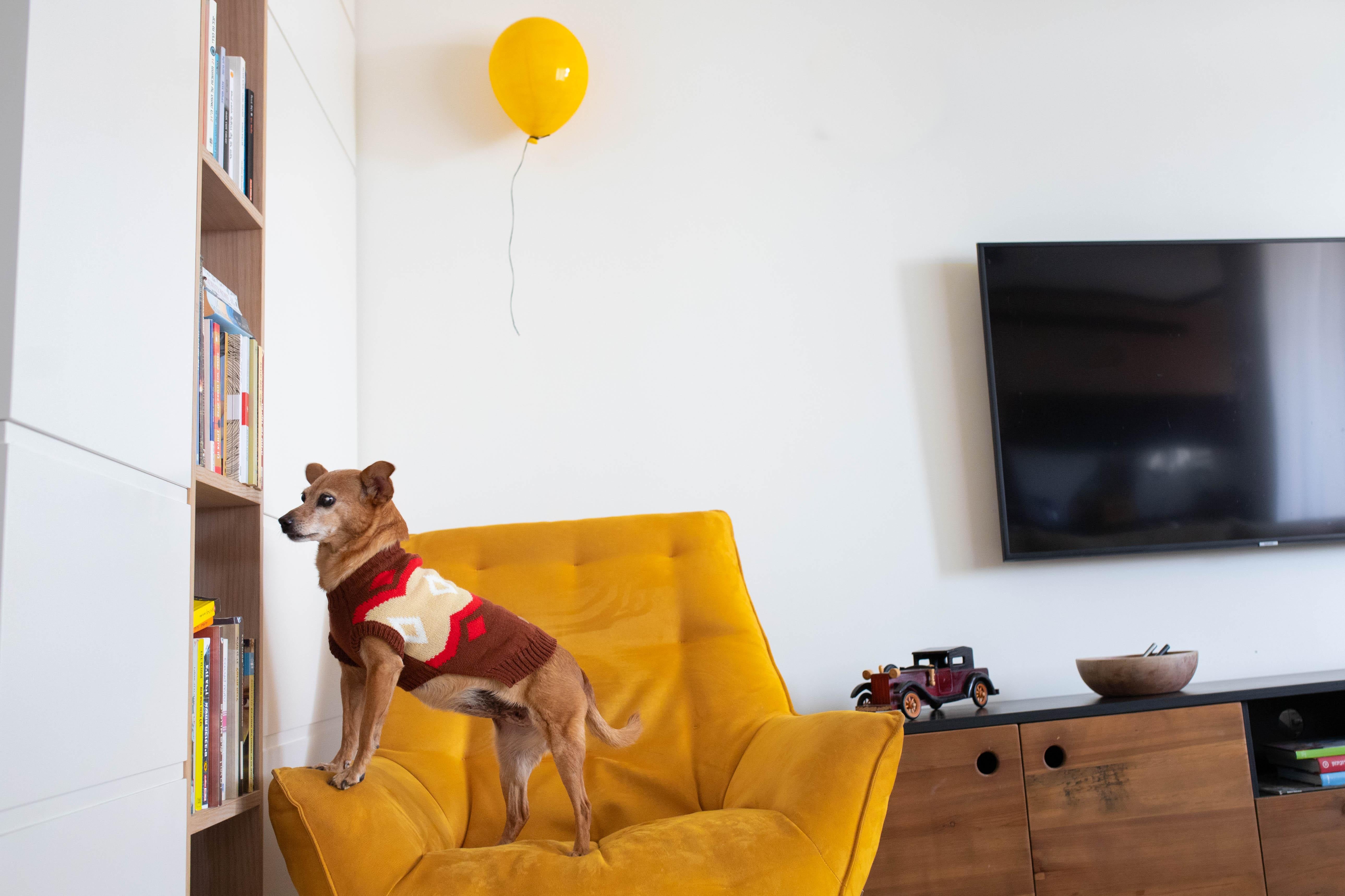2 globos de arcilla brillante en Rojo Dorado y Beige - Para pared o techo -medio en venta 2