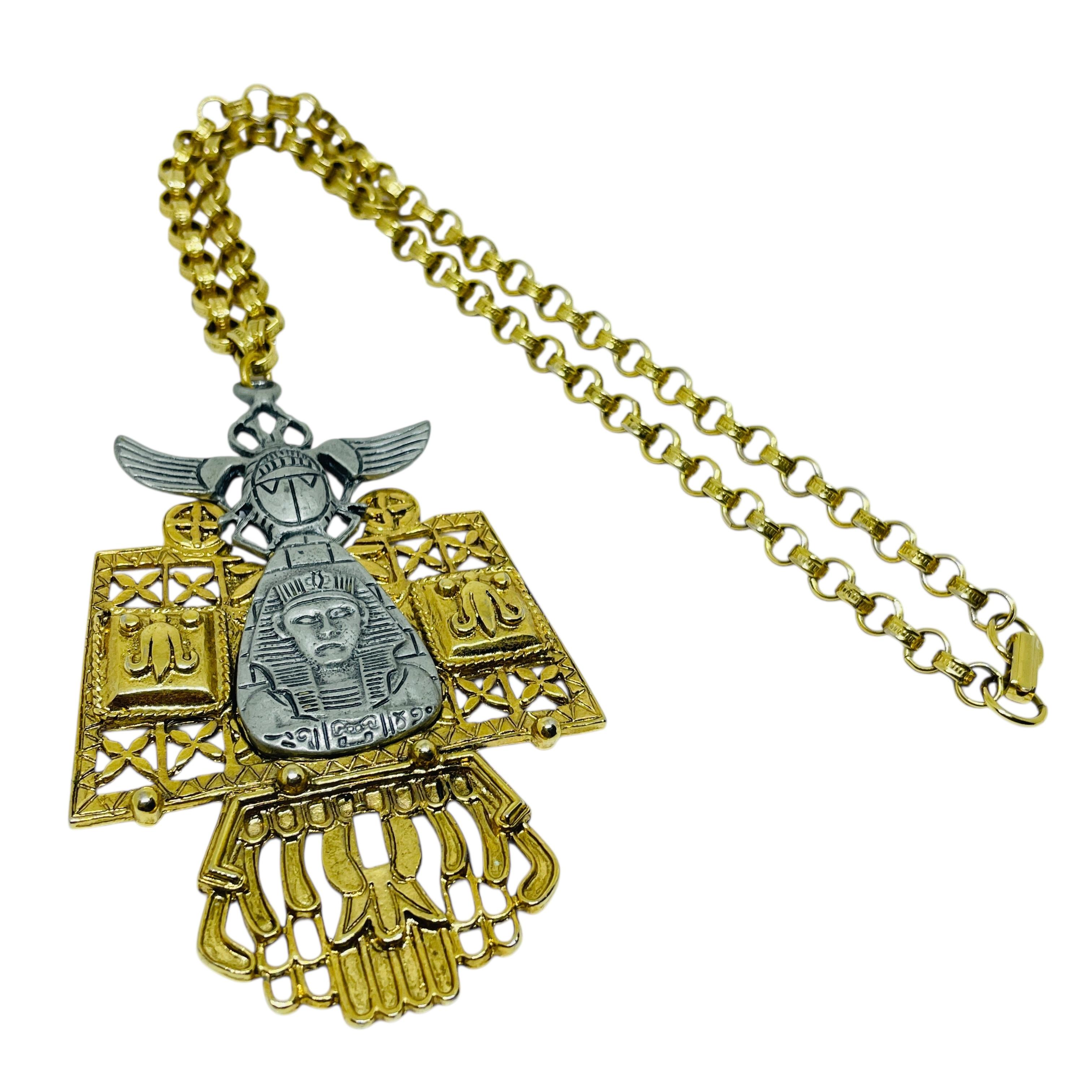 ART ARTHUR PEPPER collana vintage firmata in oro e argento con catena pendente di design in vendita 2