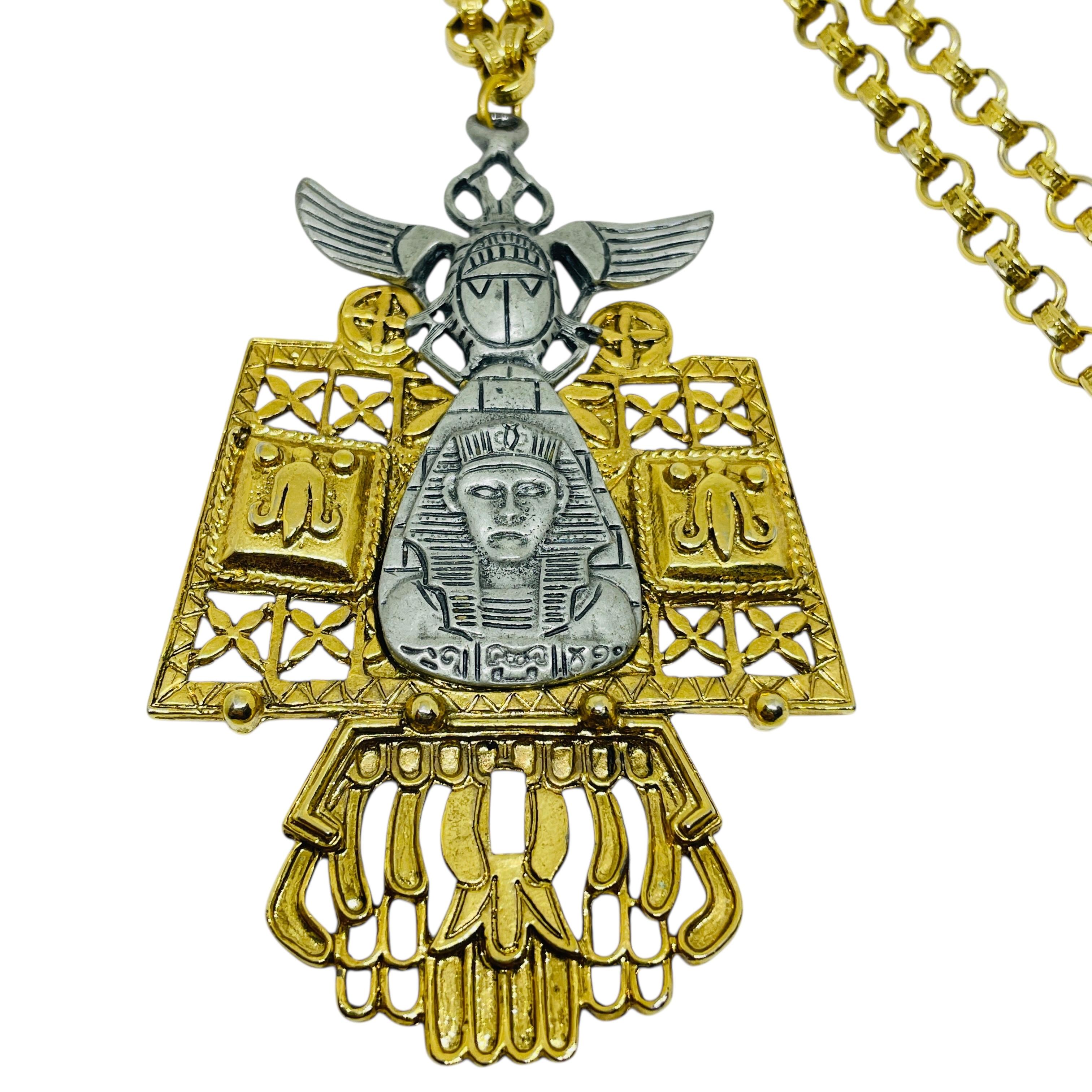 ART ARTHUR PEPPER collana vintage firmata in oro e argento con catena pendente di design in vendita 3