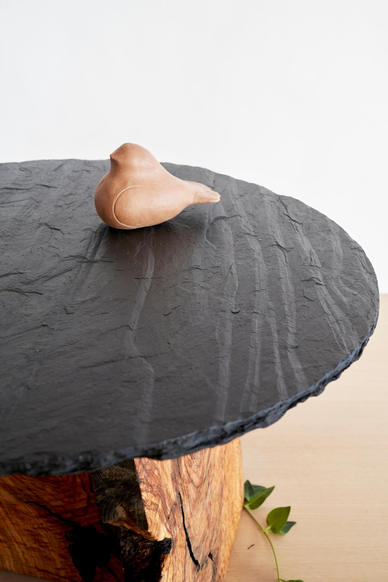Stone Art Brut Center Table by Jean-Baptiste Van Den Heede For Sale
