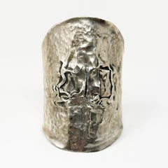 Art Brut Modern Silver Handmade Cuff